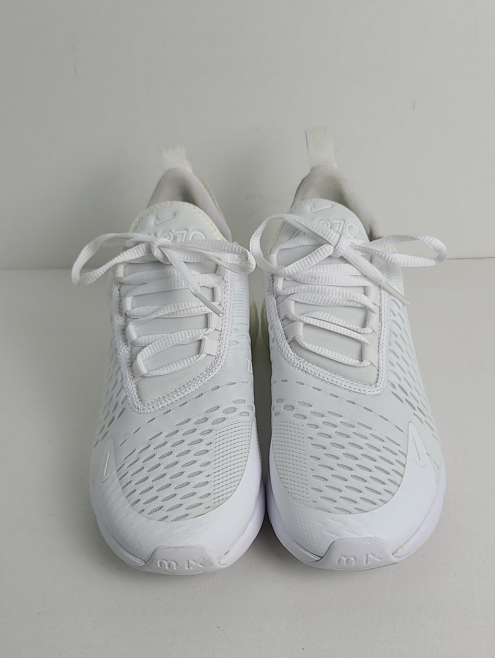 Nike Air 270 Air Max Tennis Shoes Sneakers All White Size 6.5Y - Picture 4 of 15